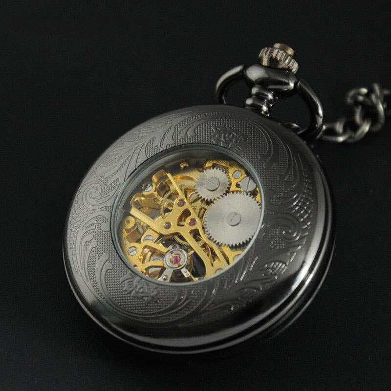 Montre De Poche (demi-savonnette) De Collection - Mouvement à Pile - Neuf Sans étiquette