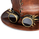 Chapeau Steampunk<br> Haut de Forme Cuir