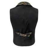 Gilet Homme Gothique Steampunk Victorien Doré