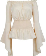 Top Steampunk <br> Blouse Beige Pirate