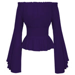 Top Steampunk <br> Blouse Violette Pirate