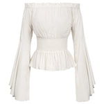 Top Steampunk <br> Blouse Blanche Pirate