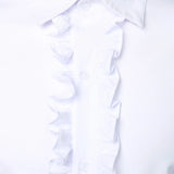 Chemise Victorienne Blanche avec Col