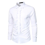 Chemise Victorienne Blanche avec Col