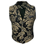 Gilet Homme Gothique Steampunk Victorien Doré