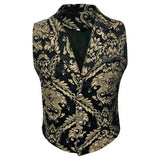 Gilet Homme Gothique Steampunk Victorien Doré
