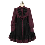 Robe Steampunk <br> Victorian Bordeaux et Noire