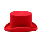 Chapeau Steampunk <br> Haut de Forme Rouge