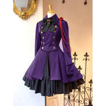 Robe Steampunk Noire Et Violet