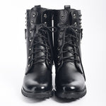 Black Combat Boots Steampunk