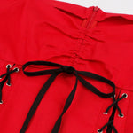 Lacet de la Robe Gothique Rouge