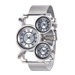 Montre multi cadran acier