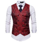 Gilet Homme Rouge Steampunk