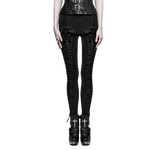 Pantalon Noir Femme Gothique de face