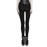 Pantalon Noir Femme Gothique de face