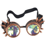 Steampunk Goggles Spikes cuivre