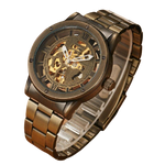 Montre Squelette Homme Or | Steampunk-Universe