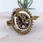Bague Steampunk Clock