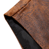 Tissu du Gilet Marron Homme Vintage