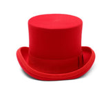 Chapeau Steampunk <br> Haut de Forme Rouge