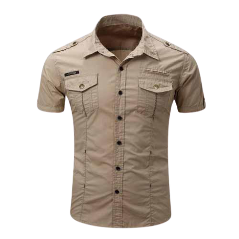 Chemise Militaire Beige Homme Steampunk Universe