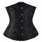 Corset Brocart Noir | Steampunk-Universe