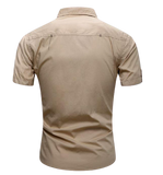 Chemise Militaire Beige Homme