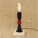 Mesure Lampe Table Style Industriel | Steampunk-Universe