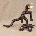 Mesure Steampunk Roboter Lampe 