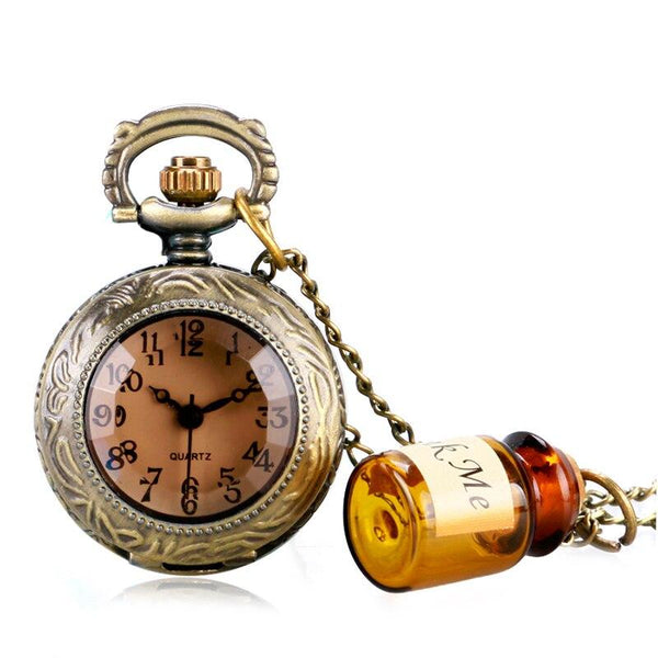 MORFONG Montre De Poche Quartz Vintage Alice Au Pays Des Merveilles - Cadeau Original