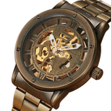 Montre Squelette Homme Or 